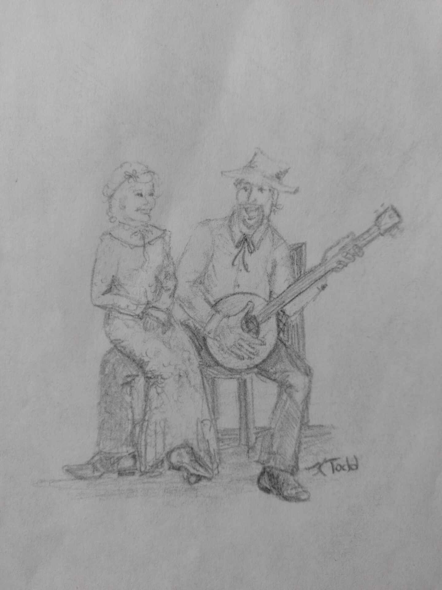 Anniversary Card for Teresa and Banjo